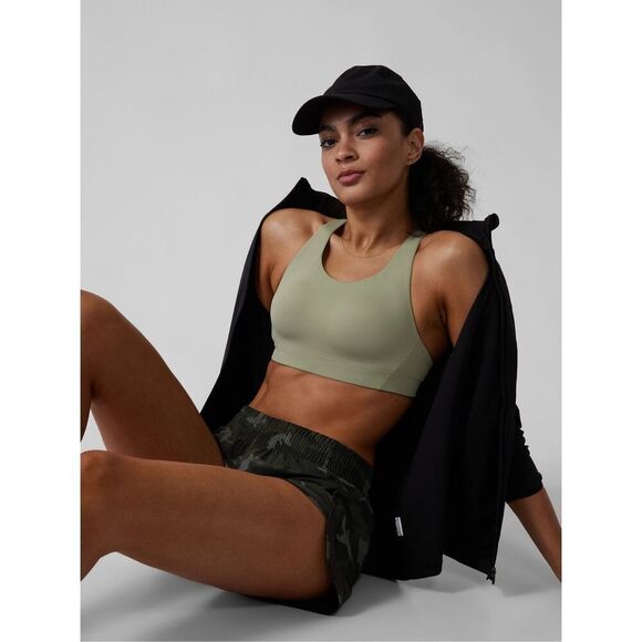 Athleta Women’s Advance Bra In Eucalyptus Olive Size 34C - Picture 2 of 10